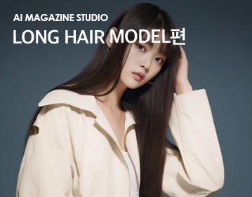 AI Magazine Studio Long hair Model편