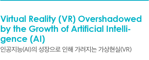 Virtual Reality (VR) Overshadowed by the Growth of Artificial Intelligence (AI), 인공지능(AI)의 성장으로 인해 가려지는 가상현실(VR)